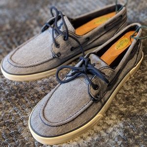 POLO Ralph Lauren Lander Blue Chambray Boat Shoes